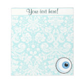 Augentall; Niedlich Notizblock (Vorderseite)