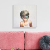 Augentest bei Vivekananda Leinwanddruck (Insitu (Wohnzimmer))