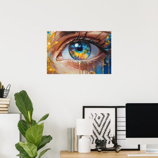 Augenträumen Poster (Heimbüro)