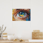 Augenträumen Poster (Küche)