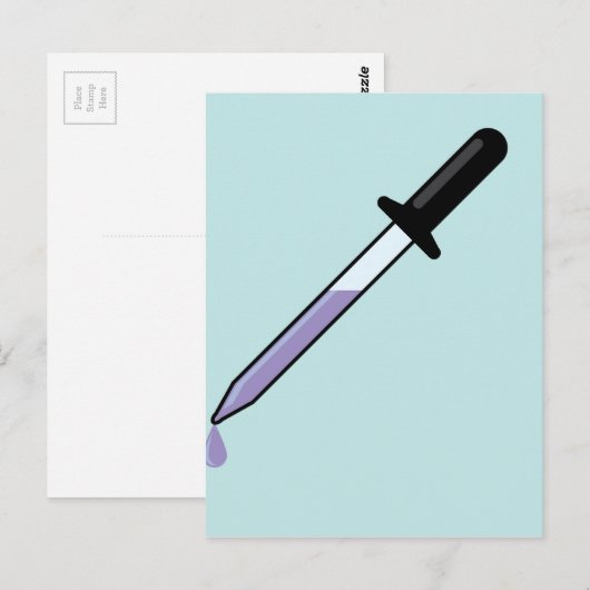 Augentropfen Postkarte (Vorne/Hinten)