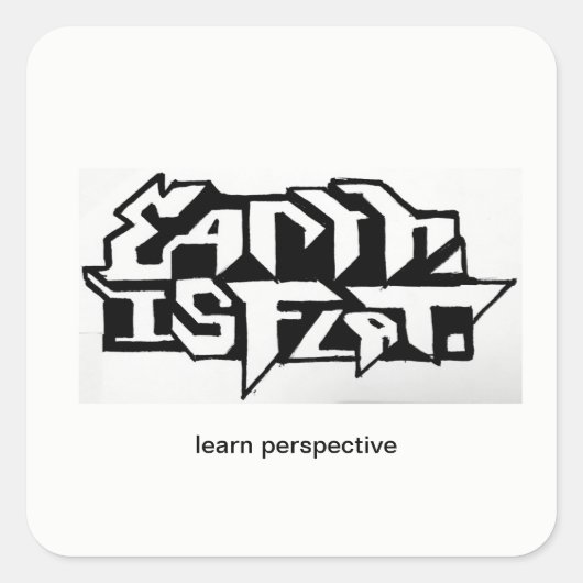 Augentuch Quadratischer Aufkleber (Vorderseite)