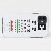 Augenuntersuchung-Diagramm-Fall-Abdeckung Case-Mate iPhone Hülle (Rückseite (Horizontal))