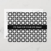 Augenuntersuchung Ernennung Erinnerung Moderne Ges Postkarte (Vorne/Hinten)