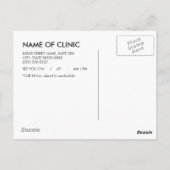 Augenuntersuchung Ernennung Erinnerung Moderne Ges Postkarte (Rückseite)