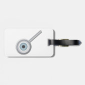 Augenuntersuchung mit Eyeball Magnifying Glass Fun Gepäckanhänger (Rückseite horizontal)