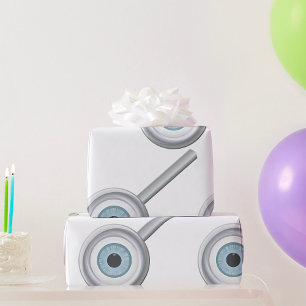 Augenuntersuchung mit Eyeball Magnifying Glass Fun Geschenkpapier