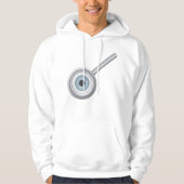 Augenuntersuchung mit Eyeball Magnifying Glass Fun Hoodie (Vorderseite)