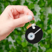 Augenuntersuchung mit Eyeball Magnifying Glass Fun Schlüsselanhänger