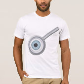 Augenuntersuchung mit Eyeball Magnifying Glass Fun T-Shirt (Vorderseite)