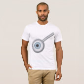 Augenuntersuchung mit Eyeball Magnifying Glass Fun T-Shirt (Vorne ganz)