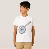 Augenuntersuchung mit Eyeball Magnifying Glass Fun T-Shirt (Vorne ganz)