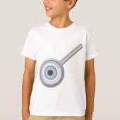 Augenuntersuchung mit Eyeball Magnifying Glass Fun T-Shirt (Vorderseite)