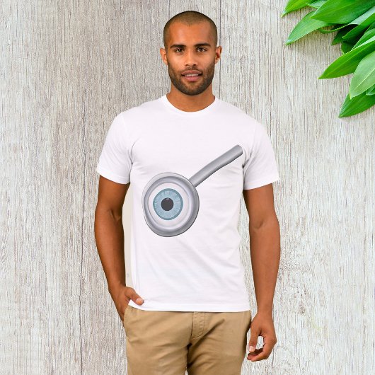 Augenuntersuchung mit Eyeball Magnifying Glass Fun T-Shirt
