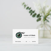 Augenuntersuchung Modernes Herz Iris Ernennung Eri Terminkarte (Stehend Vorderseite)