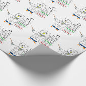 Augenuntersuchung (Optometriker) Geschenkpapier (Ecke)