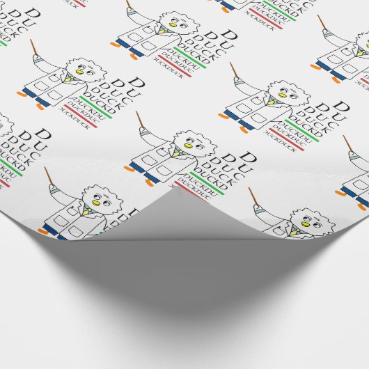 Augenuntersuchung (Optometriker) Geschenkpapier (Ecke)