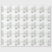 Augenuntersuchung (Optometriker) Geschenkpapier (Flach)