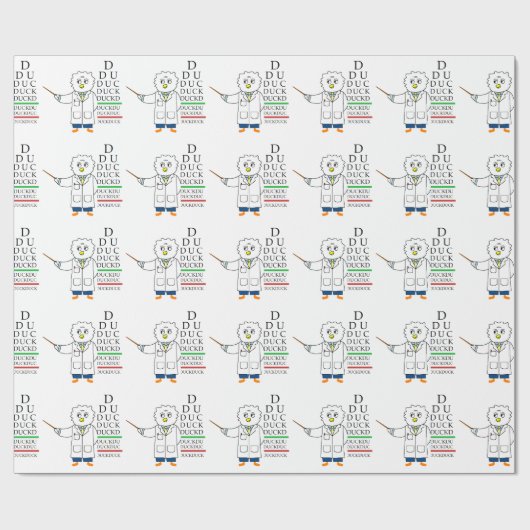 Augenuntersuchung (Optometriker) Geschenkpapier (Flach)