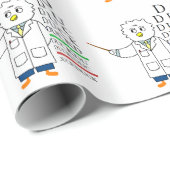 Augenuntersuchung (Optometriker) Geschenkpapier (Rolleneckpunkt)