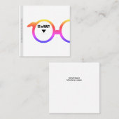 Augenwarengeschäft Quadratische Visitenkarte (Vorne/Hinten)