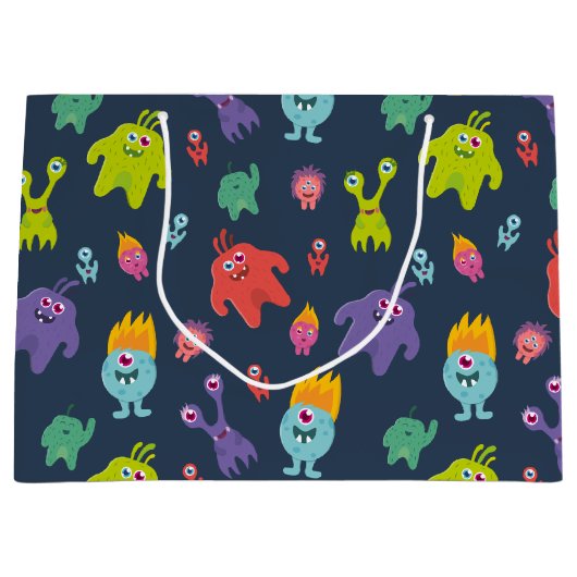 Augenwischerei | Dunkler Hintergrund Große Geschenktüte (Vorderseite)