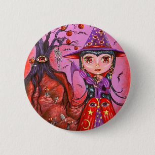 Augenwitscher Halloween Button