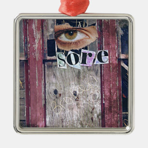 Augenwunde Ornament Aus Metall