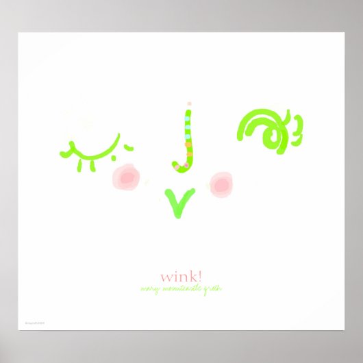 Augenzwinkern! Poster (Vorne)