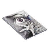 Augfische und Handtraum Surreal zeichnend Kunst Notizblock (Rechte Seite)