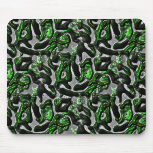 Augfressende, in Grau gearbeitete Linde Mousepad (Vorne)