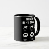 Auggie Thes Spare Time Funny Dog Mama Vater Tasse (VorderseiteRechts)