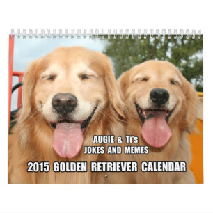 Augie u. des Ti Witze und Memes golden retriever Kalender