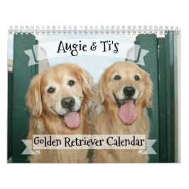 Augie und das golden retriever-Hund 2018 des Ti Kalender