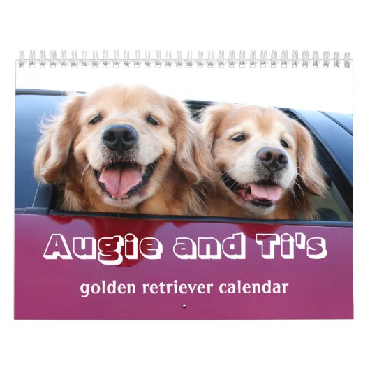 Augie und des Ti golden retriever 2017 Kalender (Titelbild)