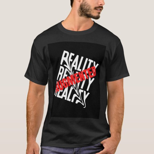 Augmented Reality Black T Shirt (Vorderseite)