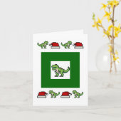 Augmented Reality Christmas T-rex Dinosaur Karte (Gelbe Blume)