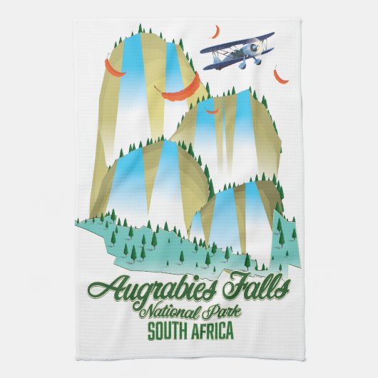 Augrabies Falls National Park Südafrika Geschirrtuch (Vertikal)