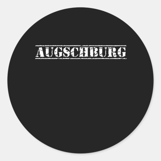 Augsburg Augschburg Runder Aufkleber (Vorderseite)