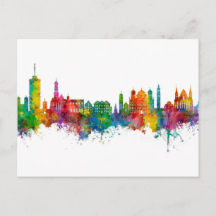 Augsburg Deutschland Skyline Postkarte