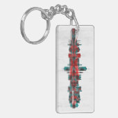 Augsburg Deutschland Skyline Schlüsselanhänger (Vorderseite links)