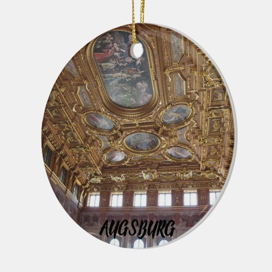 Augsburg Germany Scenic Vacation Ornament (Links)