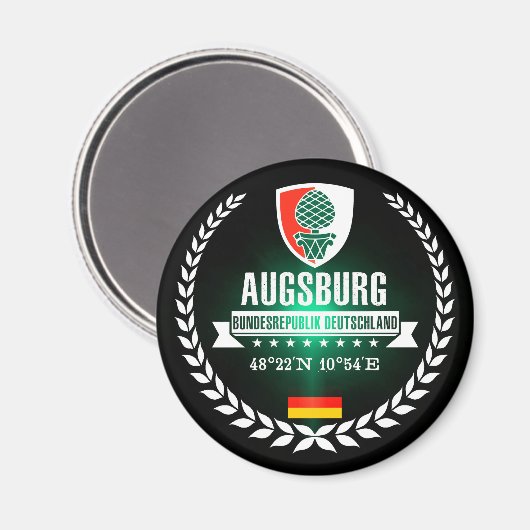 Augsburg Magnet (Vorderseite/Rückseite)