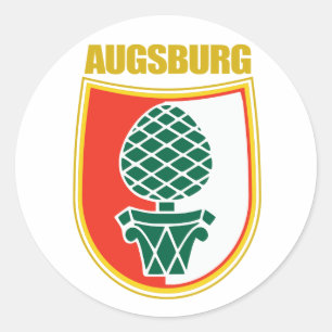 Augsburg Runder Aufkleber