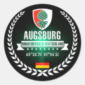 Augsburg Runder Aufkleber (Vorderseite)
