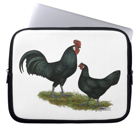 Augsburger Chickens Laptopschutzhülle (Vorderseite)