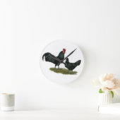 Augsburger Chickens Runde Wanduhr (Zuhause)