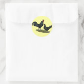 Augsburger Chickens Runder Aufkleber (Tasche)