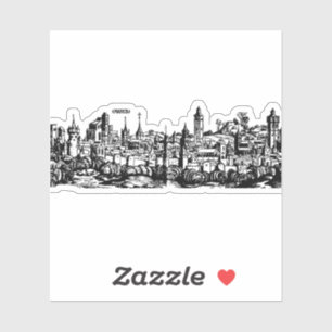 Augsburger deutsche Hauptstadt Schwabens Aufkleber