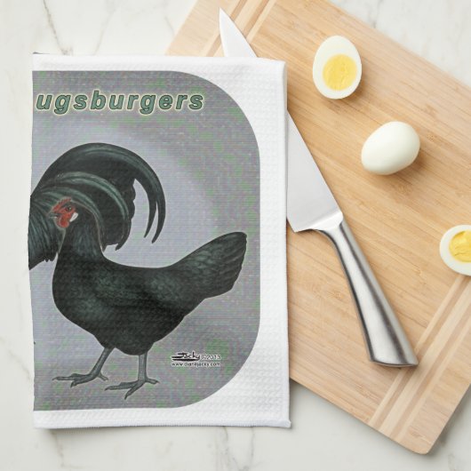 Augsburger Fowl Geschirrtuch (Viertel Falte)